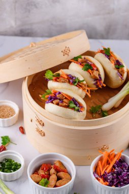 Tayvan gua bao, Asya hamburgeri