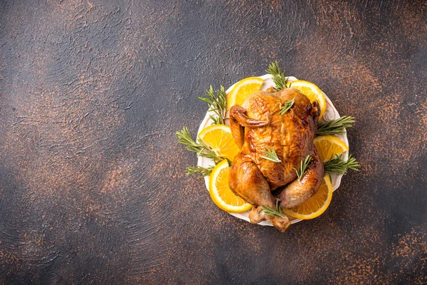 Peru assado ou frango para férias — Fotografia de Stock