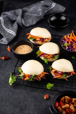 Tayvan gua bao, Asya hamburgeri