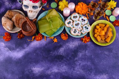 Traditional Day of the dead food clipart
