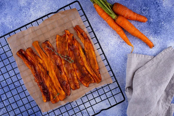 Tocino vegetariano a base de plantas de zanahoria — Foto de Stock