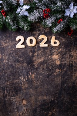 Yeni Yıl Kurabiyeleri 2026 numara şeklinde.