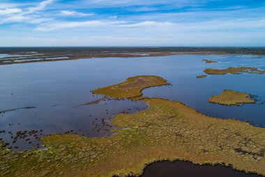 Gippsland Gölleri Kıyı Parkı - Victoria, Avustralya 'da hava manzarası