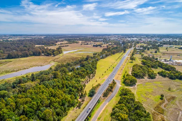 A440 Motorväg Till Salu Stad Victoria Australien Antenn Landskap — Stockfoto