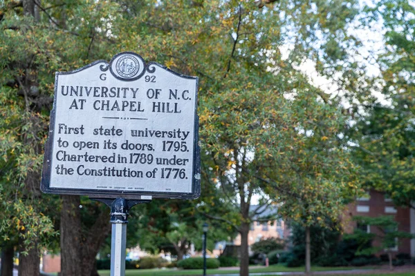 Chapel Hill Usa October 2020 University North Carolina Chapel Hill — Stock Photo, Image