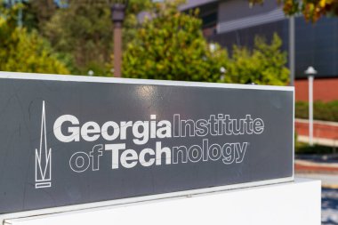 Atlanta, GA / USA - 29 Ekim 2020: Georgia Teknoloji Enstitüsü işareti