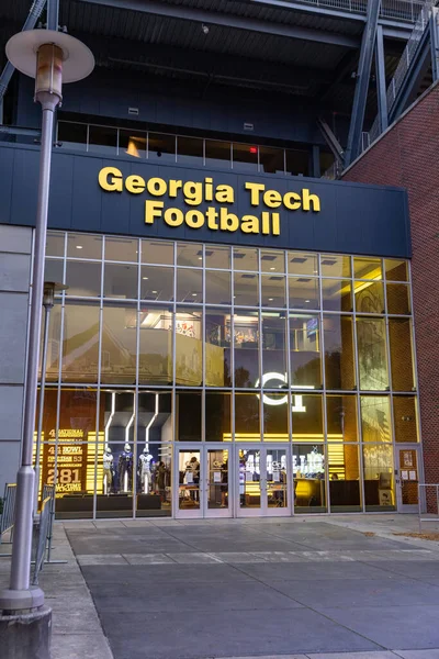 Atlanta Usa Octubre 2020 Entrada Equipo Para Georgia Tech Football — Foto de Stock