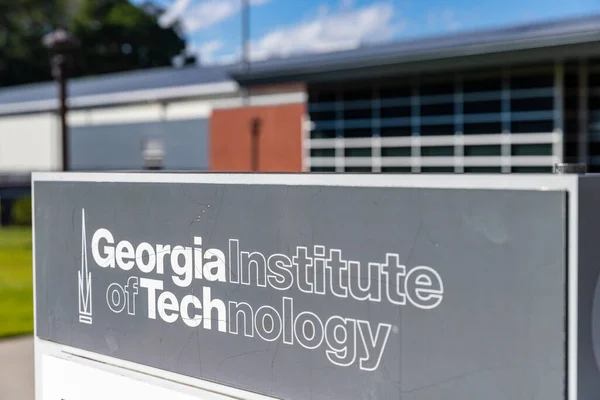 Atlanta Usa Octubre 2020 Georgia Institute Technology Sign — Foto de Stock