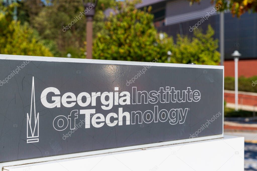 Atlanta, GA / USA - October 29 2020: Georgia Institute of Technology sign