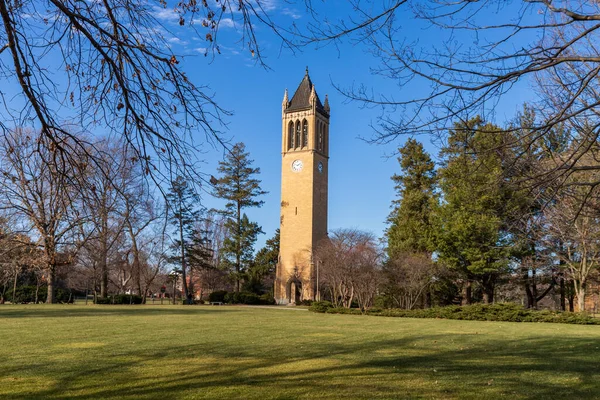 Ames Usa Dezember 2020 Der Campanile Der Iowa State University — Stockfoto