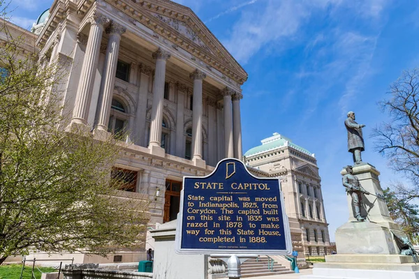 Indianápolis Marzo 2021 Indiana State Capitol Building Indianápolis — Foto de Stock