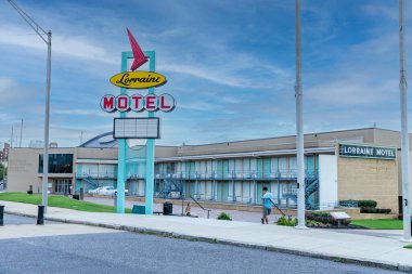Memphis, TN / USA: Martin Luther King, Jr. 'ın suikasta uğradığı Memphis, TN' deki Lorraine Motel 'deki Ulusal Sivil Haklar Müzesi.
