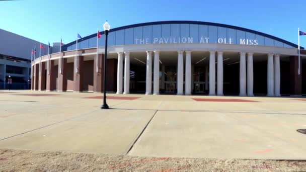 Oxford Pavilhão Ole Miss Campus Universidade Mississippi — Vídeo de Stock