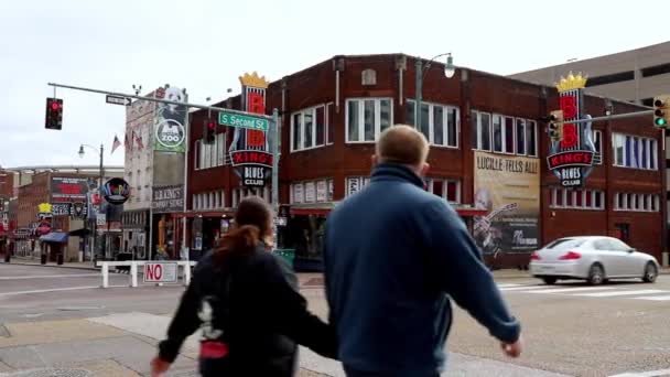 Kings Blues Club Beale Street Memphis — Stockvideo