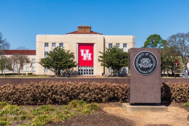 Houston, TX: Houston Üniversitesi Kampüsü 'ndeki Ezekiel W. Cullen Binası