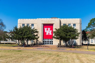 Houston, TX: Houston Üniversitesi Kampüsü 'ndeki Ezekiel W. Cullen Binası