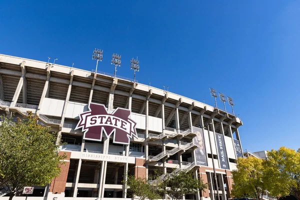 Starkville 2021 Davis Wade Stadyumu Mississippi State Bulldogs Futbol Takımının — Stok fotoğraf