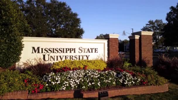 Mississippi State University Został Założony 1878 Roku Znajduje Się Starkville — Wideo stockowe