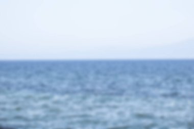 Filipinler 'de bulanık Deniz manzarası