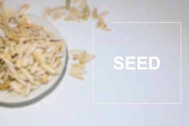 Beyaz arka plandaki yiyecek yığınını kapat