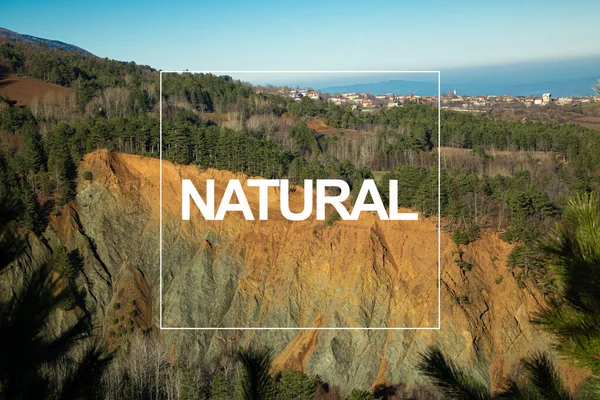 Benvenuti Spiaggia Montagna — Foto Stock