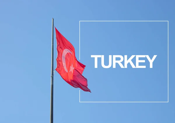 Zászló Török Európai Unióban — Stock Fotó