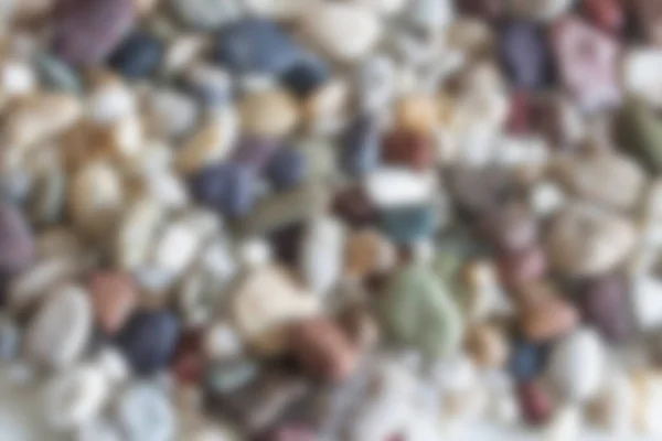 Different Colors Pebbles Blurred Background — Stock Photo, Image