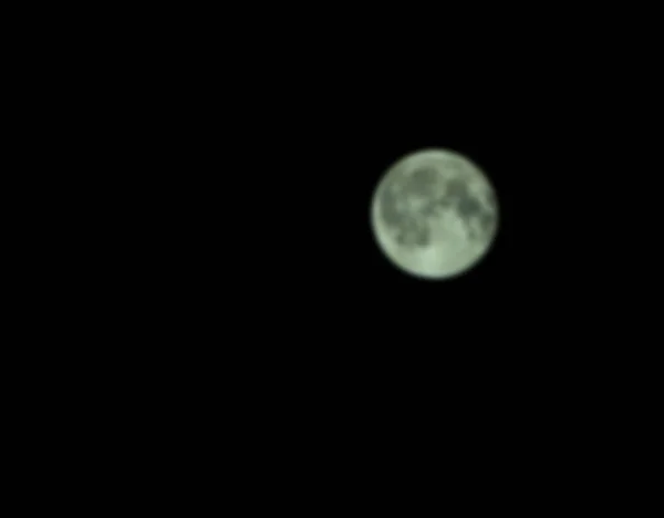 Ночное Небо Луной Черный Силуэт Копировать Пространство — стоковое фото