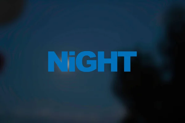 Blue Color Night Write Blue Background — Foto Stock