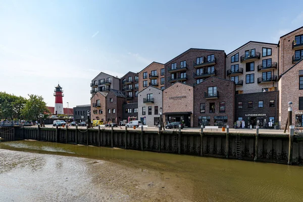 Buesum Een Gemeente Duitse Deelstaat Sleeswijk Holstein Maakt Deel Uit Stockfoto