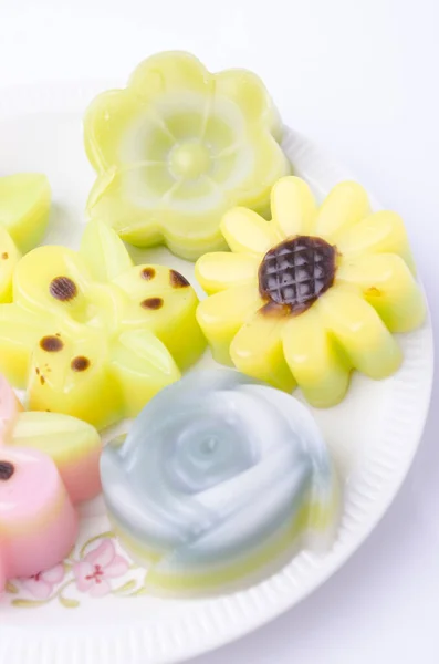 Layer Sweet Cake Kanom Chan — Stock Photo, Image