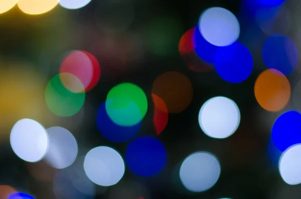 Defokussierte Abstrakte Hintergrund Weihnachtslicht — Stockfoto