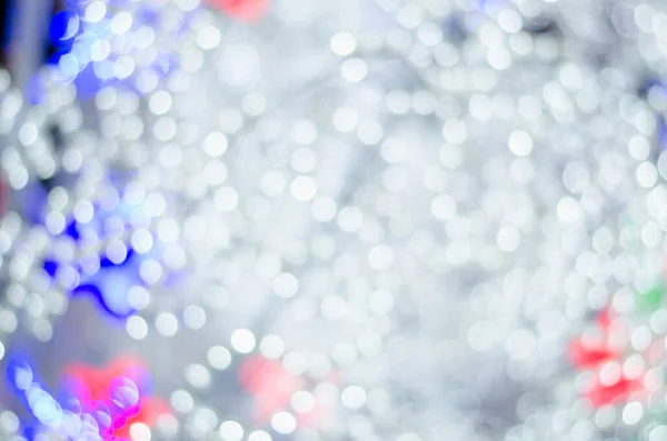 Κυκλικές Αντανακλάσεις Μπλε Χριστουγεννιάτικο Φως — Φωτογραφία Αρχείου