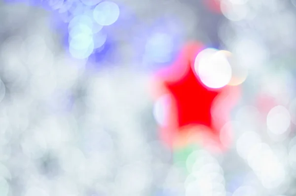 Κυκλικές Αντανακλάσεις Μπλε Χριστουγεννιάτικο Φως — Φωτογραφία Αρχείου