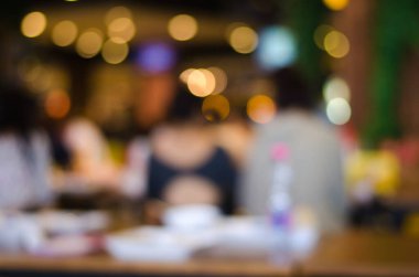 Soyut bulanık insanlar gıda Merkezi