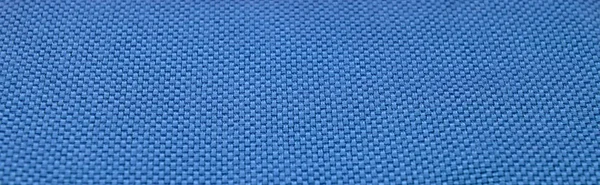 Fabric blue texture panorama — Stock Photo, Image