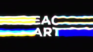 Plaj partisi mesajı. Renkli tipografi metni. Eski tarz bir parti. 4K döngü animasyonu. Giriş metni. Gece kulüpleri, LED ekranlar, müzik videoları, sosyal medya, festival için Vj animasyonu.