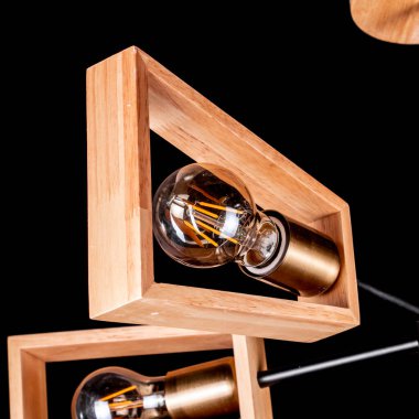 Ahşap desenli ampul