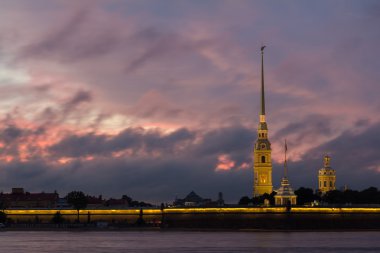 Peter ve Paul fortress ve Palace dolgu, St. Petersburg, Rusya Federasyonu