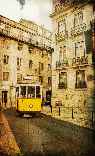 Vintage foto's voor Lissabon — Stockfoto