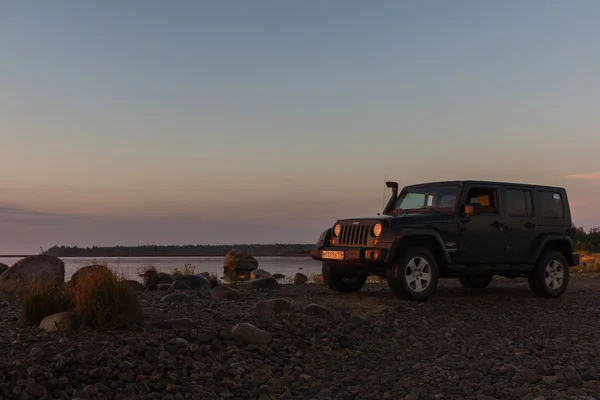 2017 Ленінградській Області Росія Jeep Wrangler Форест Роуд Ленінградській Області — стокове фото