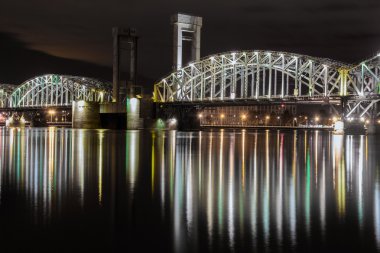 Saint Petersburg, Rusya Finlandiya demiryolu Köprüsü