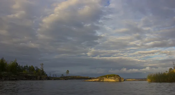 Lago Ladoga, Carélia, Rússia — Fotografia de Stock