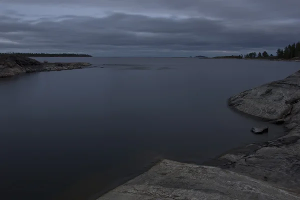 Lago Ladoga, Carélia, Rússia — Fotografia de Stock