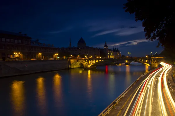 Abend Paris, Frankreich — Stockfoto