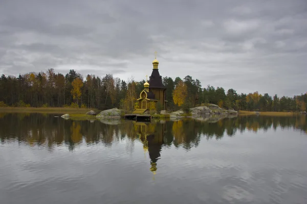 Høstlandskap, Russland – stockfoto