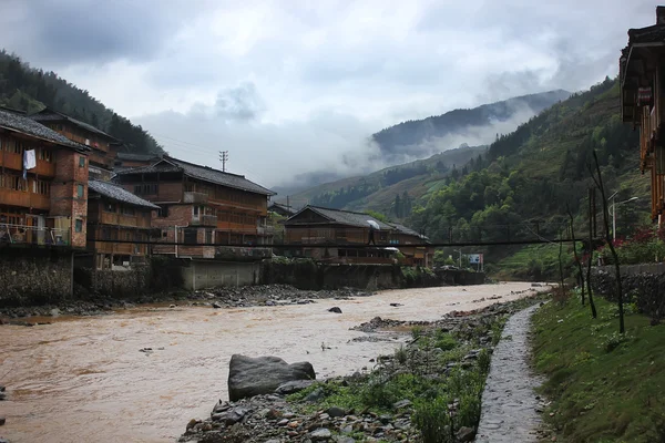 Asijské vesnici, Čína — Stock fotografie