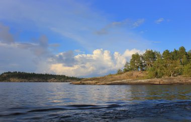 Gökkuşağı ladoga Gölü, Karelya, Rusya