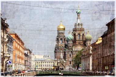 Saint Petersburg Vintage Fotoğraf
