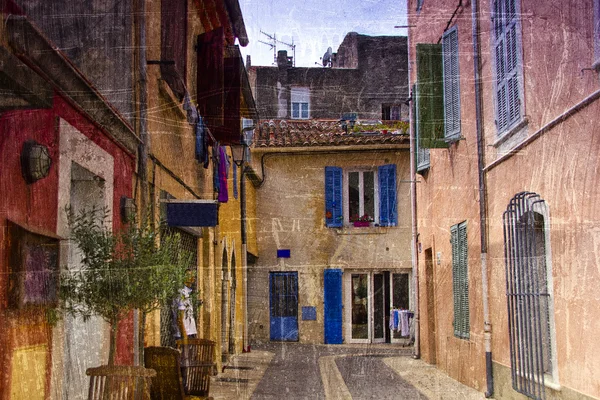 Vintage photo French Cassis — Stock Photo, Image